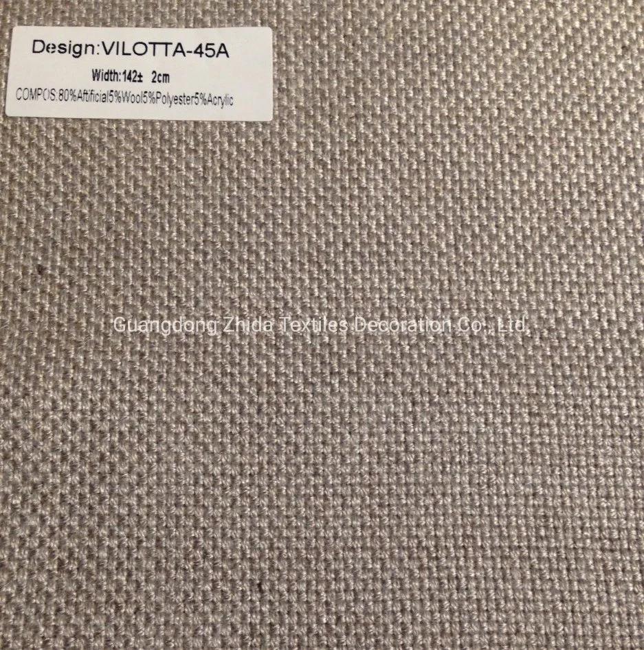 Home Textile Dfs Wool Rayon Upholstery Sofa Light Grey Fabric