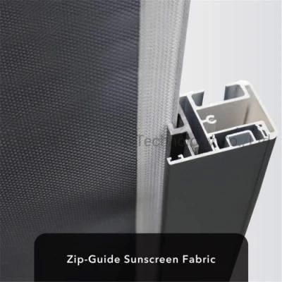 China Factory Outdoor Electric Zip Track Windproof Roller Blinds