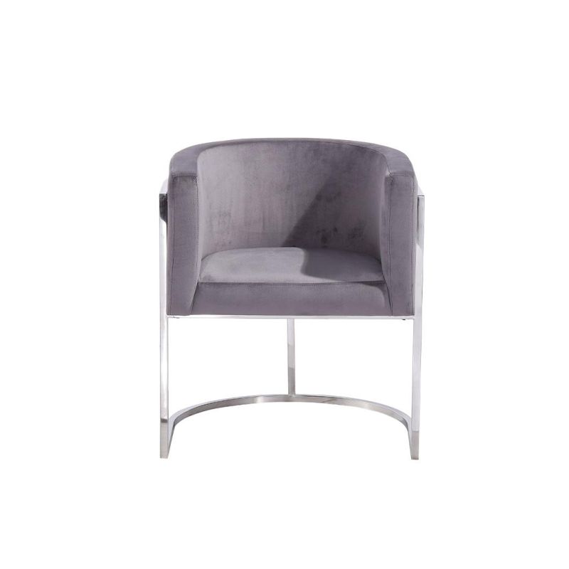 Modern Fabric Stainless Steel High Quality Design Dining Chair