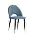 Home Furniture Factory Hot Sale Metal Legs Dining Room Modern Fabric Dining Chair