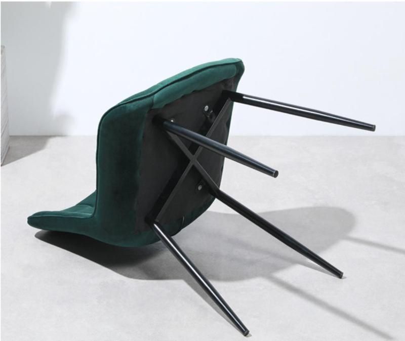 Italian Modern Upholstered Velvet Dining Chair