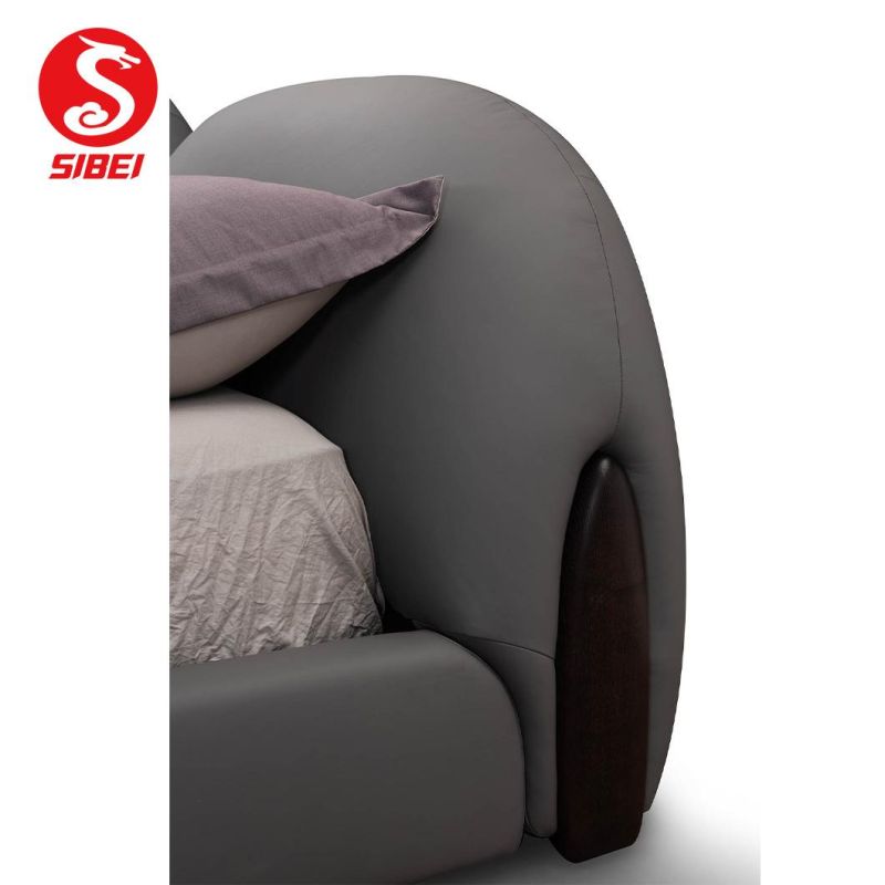 Source Factory Customize Bedroom Furniture Modern Luxury Fabric and Leather Home Furniture Bed