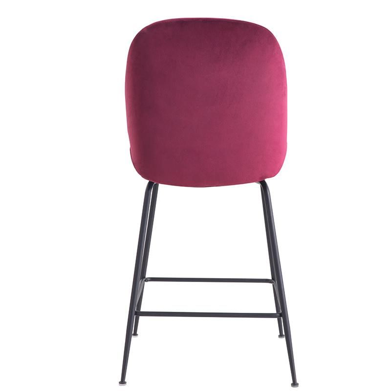 Modern Luxury PU Leather Swivel Bar Stool Adjustable Bar Chair with Hole on Back