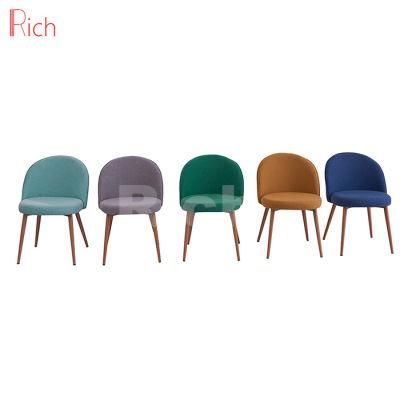 Wooden Legs Modern Furniture Fabric Dining Room Chairs