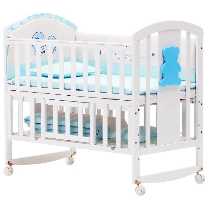 Manufacturers Wholesale High Quality Minimalist Luxurious Wooden Baby Crib 2022