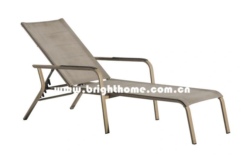 Hot Sale Aluminum and Textilene Outdoor Sun Lounger