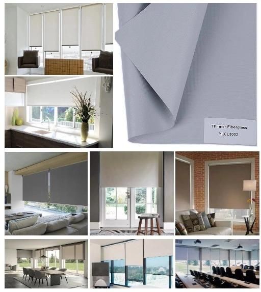 Rhos/Reach Hard Tube Package Yuli PVC+Fiberglass Roller Blind Curtain Fabric