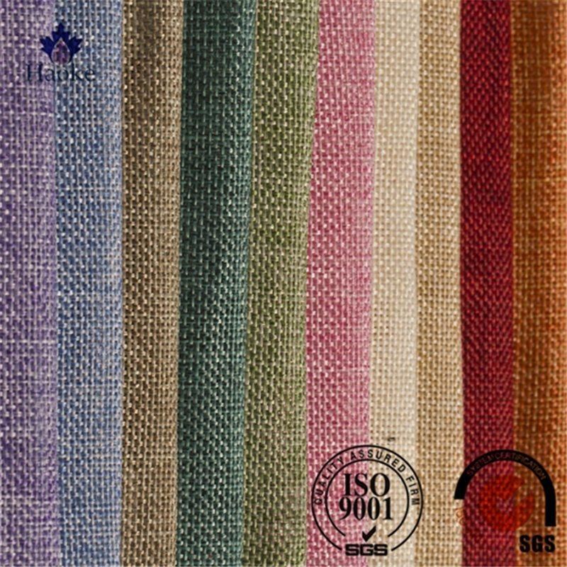for Sofa Polyester Jacquard Imitation Linen Fabric