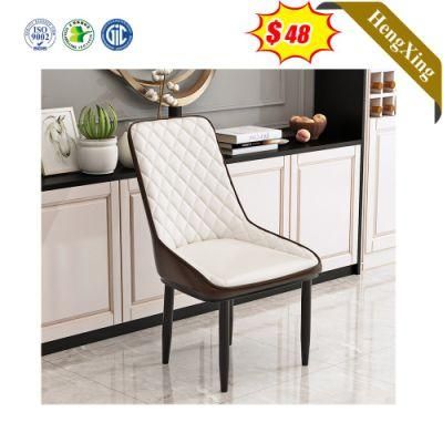 Modern Simple Design Light Luxury Leather Home Living Room Furniture Dining Chair