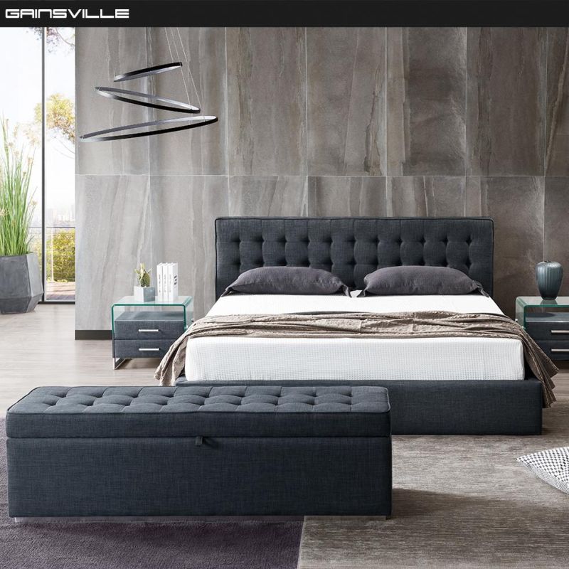 Bedroom Furniture Upholstered Bed Fabric Bed Wall Bed Gc1633