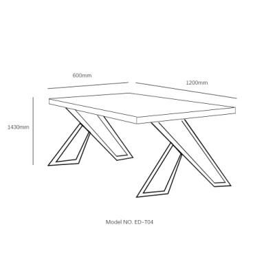 Modern Chinese Rectangle Glass Sofa Side Coffee Table for Office and Home Furniture