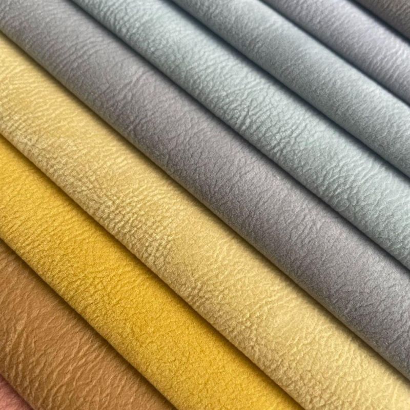 China Colorful Nylon Flock Mat Functional Sofa Fabric Double Flocking Water Repellent Easy Cleaning Upholstery Fabric (JX008.)