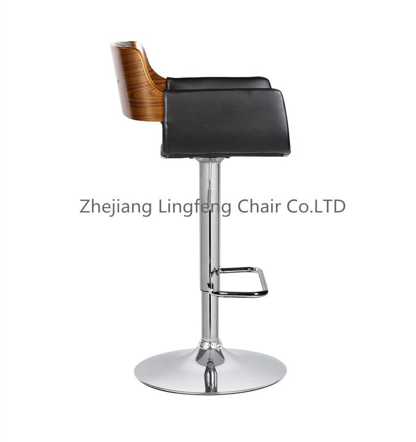 Bar Chair Nordic Tall Counter Furniture Metal Velvet Back Luxury Kitchen Leather Modern High Stool Bar Chairs for Bar Table