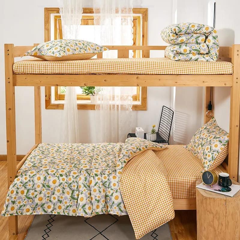 Bunk Bed 100% Linensheets, Wholesale Bed Cover Linen Fabric, Cover Duvet Cotton