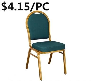 Low Price Custom Armless Hotel Indoor Frame Padded Church Chair