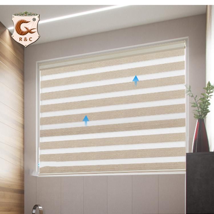 Hot Sale Motor Control Wholesale New Design Good Quality Motorized Zebra Blind Low Price High Shading