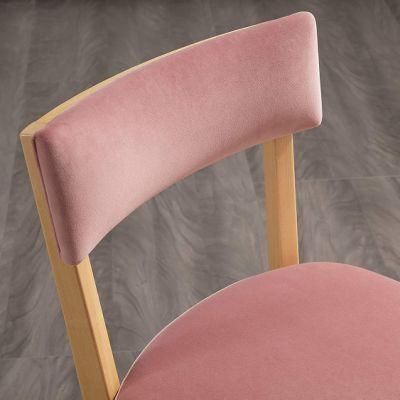 Sample Free Home Furniture Modern Design Comfortable Upholstered Velvet Chair Modern Fabric Dining Chairs