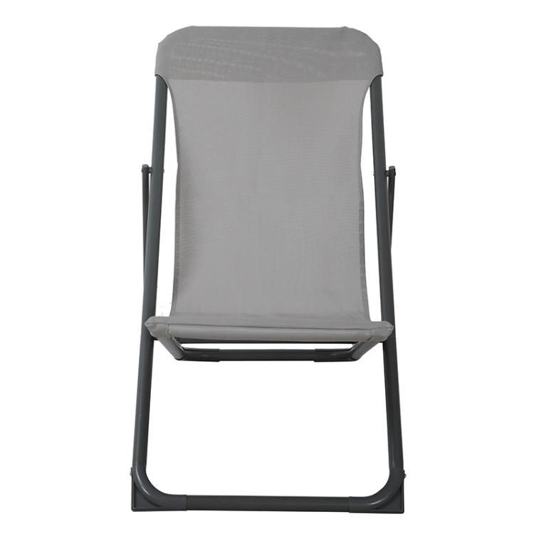 Cheap Price Outdoor Furniture Folding Steel Sling Adjustable Three Position Beach Chair