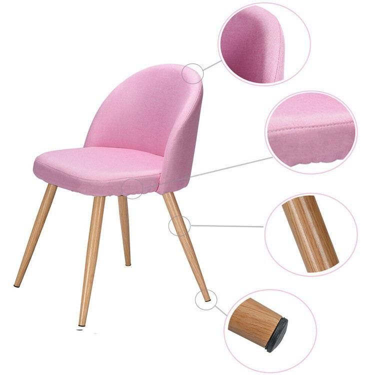 Wholesale Best Modern Home Furmiture Metal Legs Fabric Dining Chairs