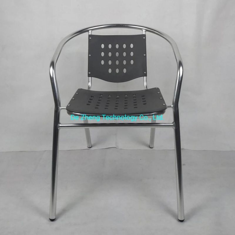 Aluminum Garden Chair Outdoor Metal Chairs and Table Set Restaurant Cafe Balcony Terrace Sets