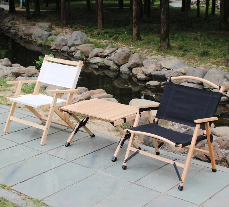 Solid Beech Wood Plus High-Quality Fabrics of Canvas Makes Good Quality Wooden Folding Chair