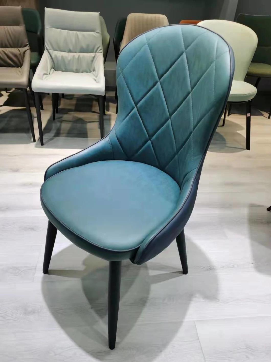 Modern PU Leather Dining Chair for Dining Room and Hotel