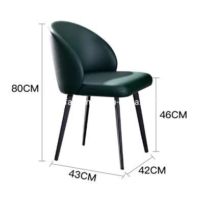 Modern Office Furniture Steel Legs Fabric Cushion Hotel Dining Chairs