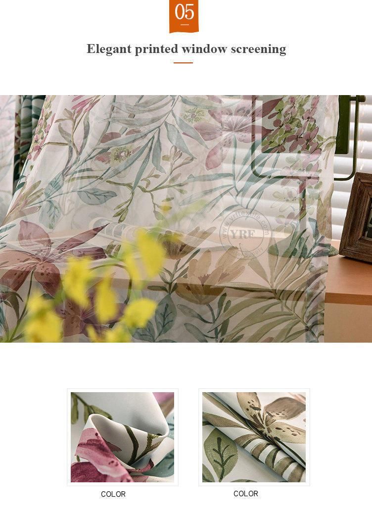 Factory Supply Home Textile Polyester Fabric Curtain Blackout Vertical Blind for Home Room