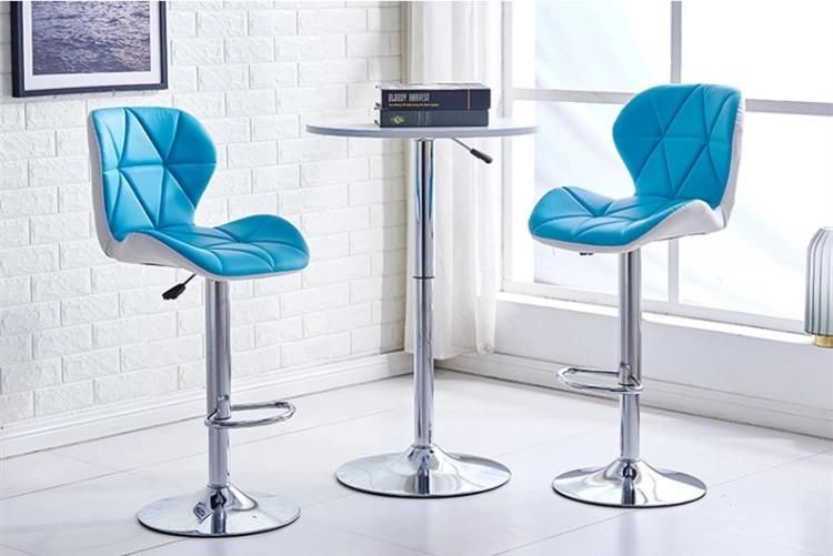 360 Degree Swivel Adjustable Bar Stool Modern Leather Pub Bar Chair