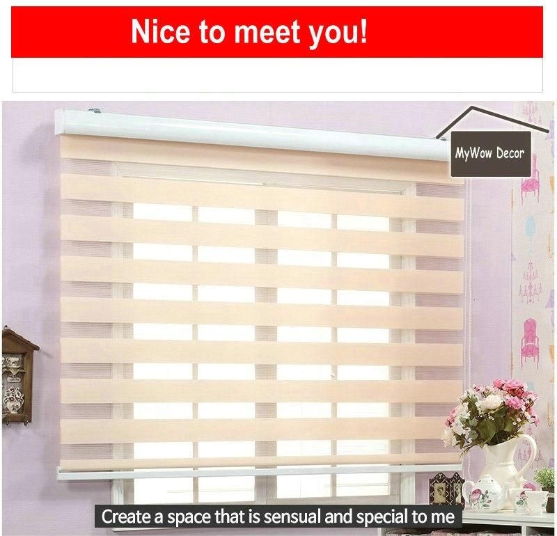 Window Blinds Zabra Blinds Fabric Blinds Accessories for Sale