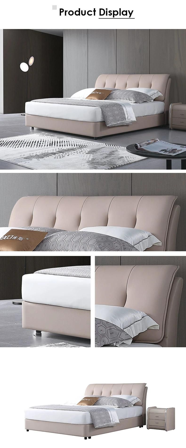 High Quality Modern Bed Leather Furniture