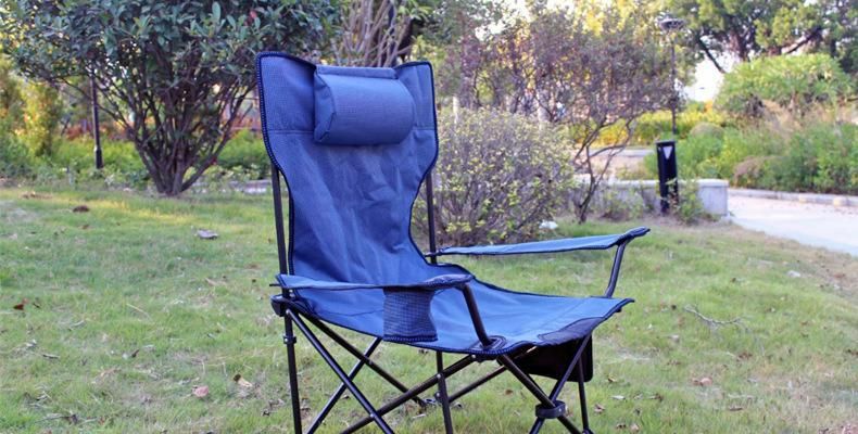 Sitting and Lying Dual-Purpose Folding Chair Outdoor Leisure Folding Recliner Portable Camping Fishing Chair Lunch Chair