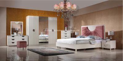 Luxury Design Fabric King Bed Bedroom Suites