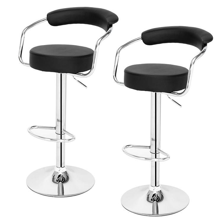 Modern Appearance Lift Swivel Nightclub Stools PU Leather Bar Chair