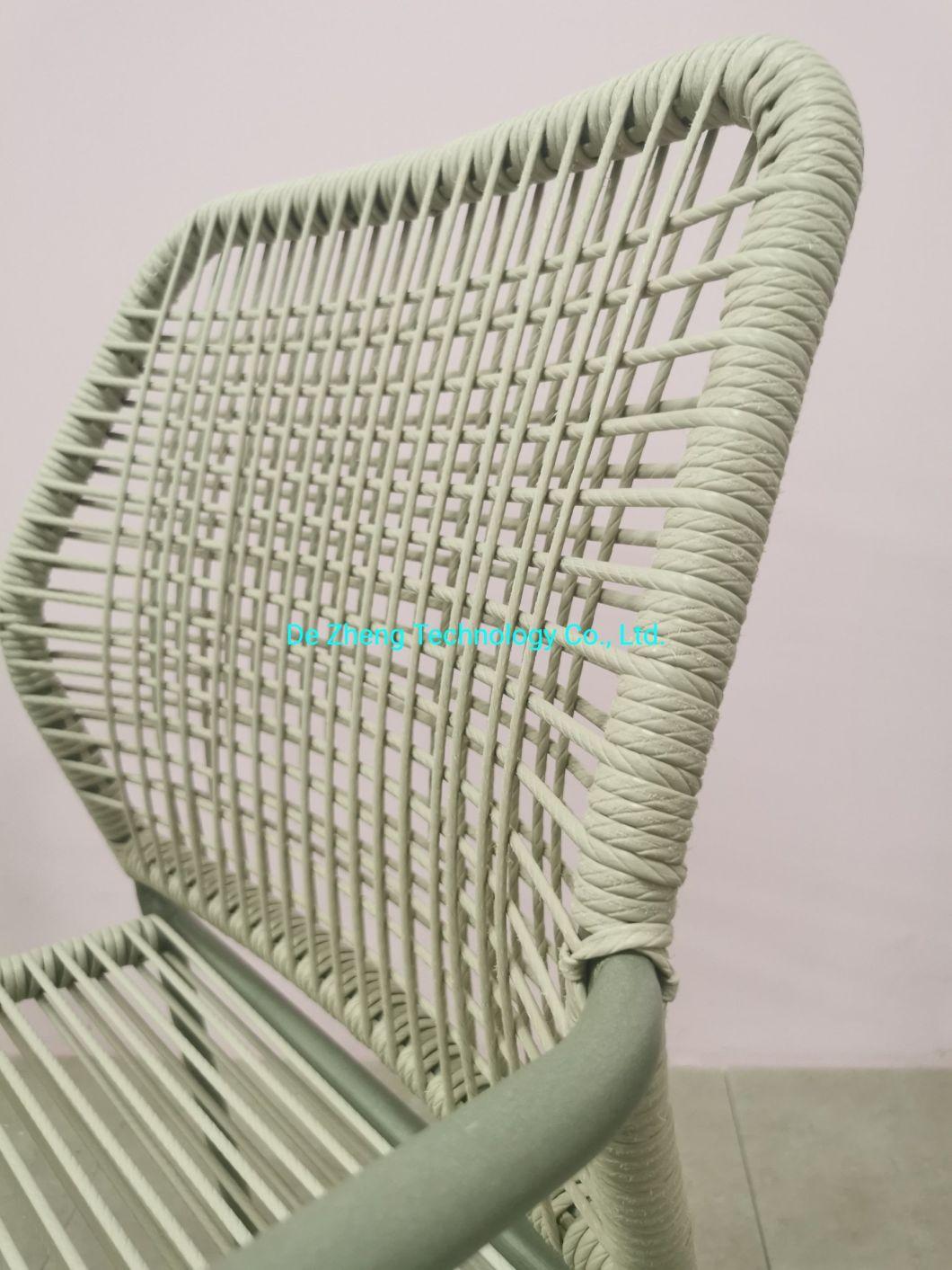 Wholesale Price Aluminum PE Rattan Handcraft Dining Sets 4 Chairs Patio Garden Rattan Modern Balcony Furniture Outdoor