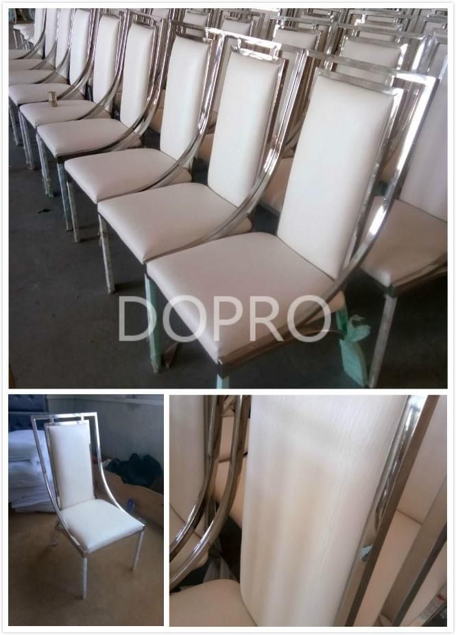 Popular Design Dining Chair Stainless Steel Leg