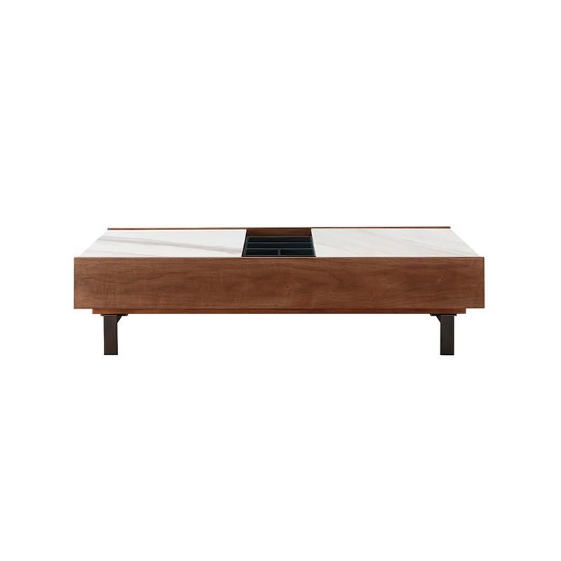 Nordic Minimalist Home Furniture Living Room Center Table Negotiation Design Wooden Coffee Tea Table with Storage