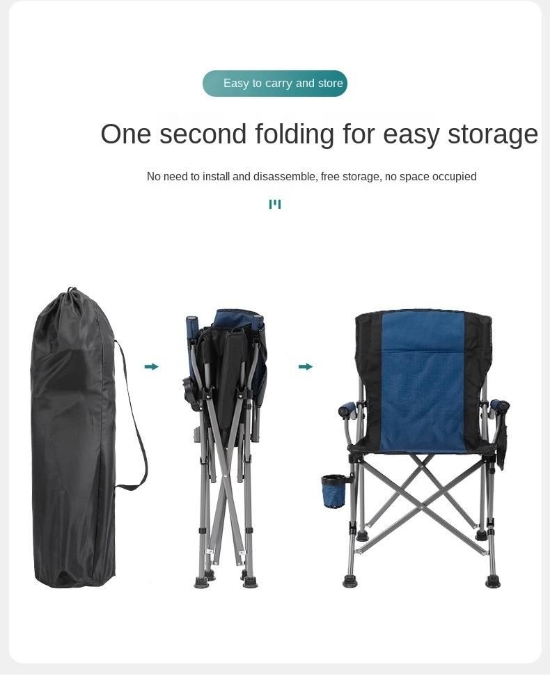 Outdoor Camping Chair Portable Folding Fishing Gear Fishing Chair Camping Self Driving Leisure Green Fishing Chair