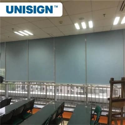 Flame Retardant Vertical Blinds PVC Fiberglass Blackout Roller Blind Fabric for Windows