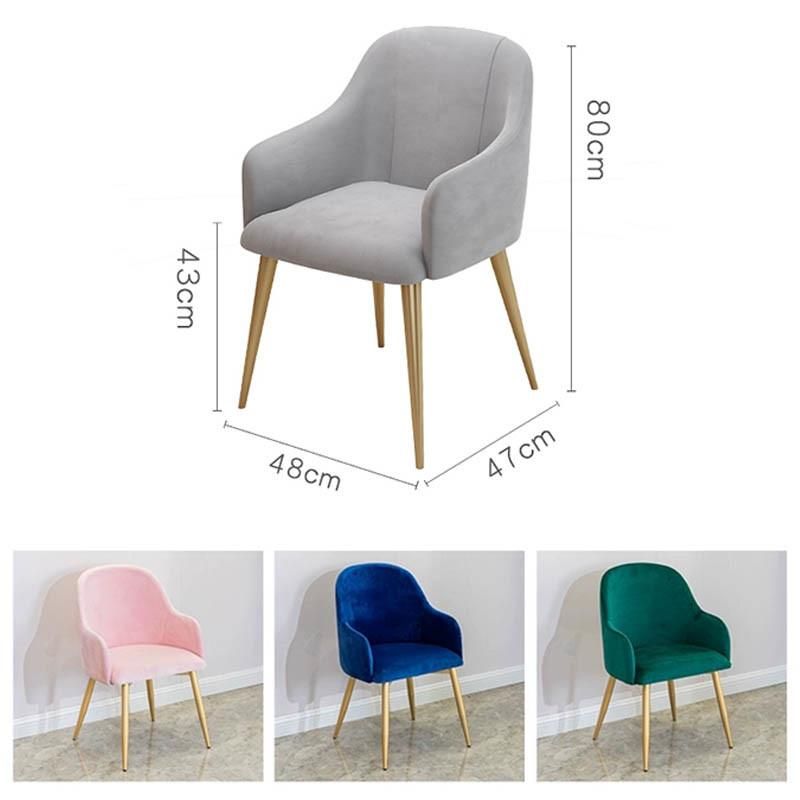 Modern Elegant Armrest Back Fabric Banquet Chair