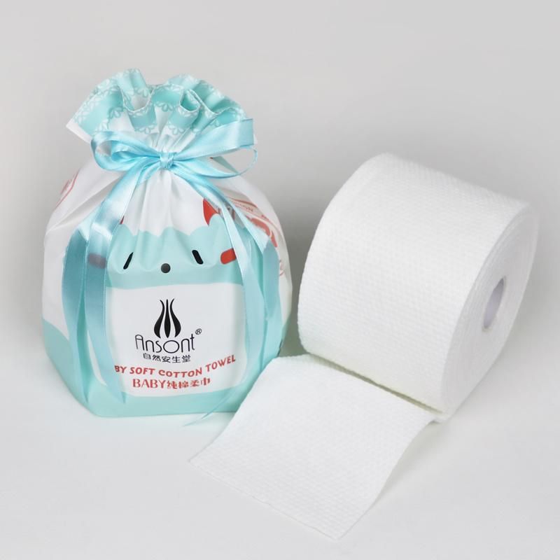 Face Towel Rolls Disposable Washcloth Soft Wet Cleaning Towel Mei Rong Jin Cleansing Makeup Remover Cotton Pad