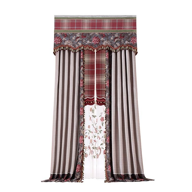 Luxury Curtain Living Room Wholesale High Quality Hotel Villa Apartment Home Velvet Curtain Fabric Ready Made Curtain