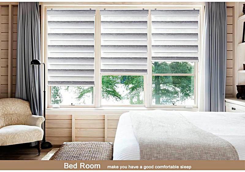 Fashion Blackout Window Layer Colorful Zebra Blinds