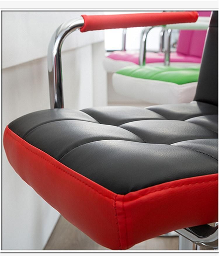 2021 Hot Sale Sillas De Bar Restaurant Chair Bar Stool PU Leather Swivel Bar Chair with Armrest