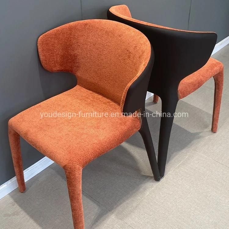 Modern Cheap Price Hotel restaurant Home Furniture Leather Fabric Covers Wooden Legs Dining Room Chair Set Design Furnitures