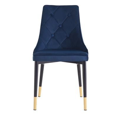 Wholesale Supplier Restaurant Armrest Velvet Fabric Dining Room Chair