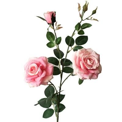 Factory Hotselling Different Design Silk Fabric Rose Artificial Flowers