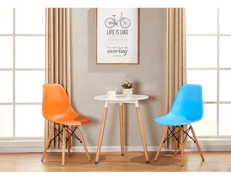 Dining Room Furniture Wooden Leg PP Injection Modern EMS Dining Chair