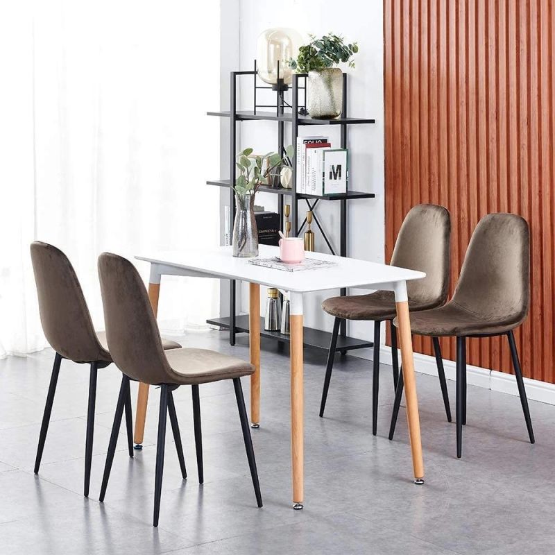 Hot Sale Dining Room Furniture Marble Tabletop PU Chair Dining Table Sets Home Furniture Dining Chair