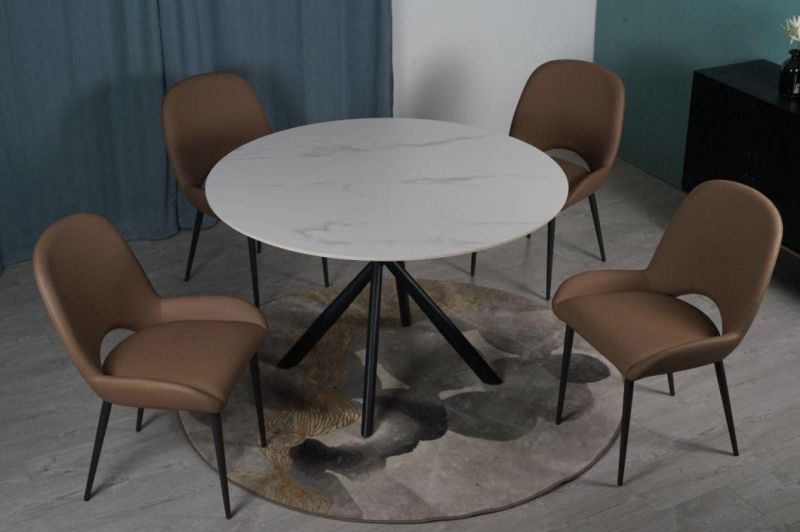 Nordic Modern Dining Room Furniture Metal Dining Table